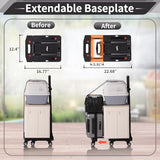GtIiFmTe Foldable Hand Truck, Lightweight Luggage Cart for Airport Car Seat