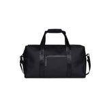 RAINS Trail Gym Bag - Black Waterproof Sports Duffel Bag for Men and Women with Shoulder Strap, Carry Handles and Mesh Pocket for Training or Travel - 2 Year Warranty