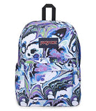 JanSport Superbreak Backpack - Durable, Lightweight Premium Backpack, Marble Mood Blue Iolite