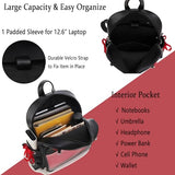 fancybag Ita Backpack Pin Display Multi-Purpose Women Backpack with Insert Gothic Design Cosplay Halloween Enamel Pins Shoulder Bag Punk Black Handbag