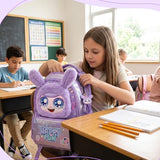 Meetbelify Backpack for Girls Backpacks with Lunch Box Pencil Case for Elementary Student Kids School Travel Bag for Girls Ages 6-8 Years Old