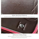 Star-Wind Randoseru backpack automatic school bag boys girls PU leather light weight Rain Cover, Red
