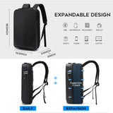 BANGE Laptop Anti-theft backpack Hard Shell Expandable Commute backpack can Hold 15.6 inch laptop for men and women
