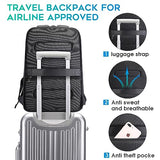 BANGE Business Smart Backpack Waterproof fit 15.6 Inch Laptop Backpack with USB Charging Port,Travel Durable Backpack