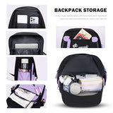 Roffatide Anime Backpack Printed Business Casual Laptop Shoulders Backpack Travel Hiking Daypacks Rucksack 17 Inch A