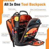 Golkcurx Tool Backpack, Heavy-Duty 1680D Tool Carrier
