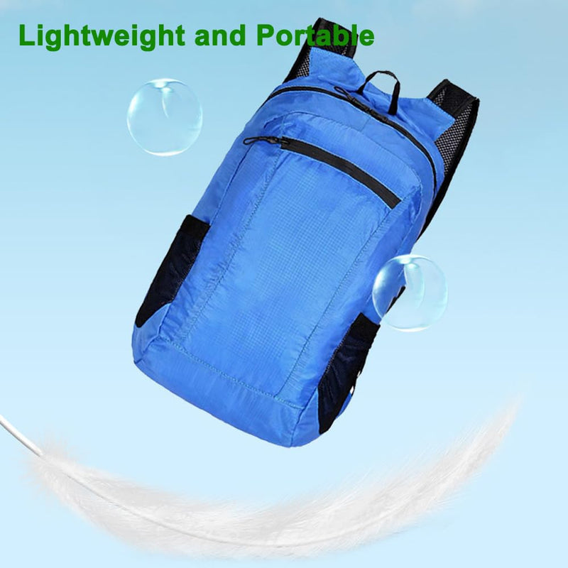 Xanaluyu Foldable Daypack, Small Backpack, Hiking Backpack Daypack, Lightweight Waterproof Travel Packable Rucksack for Men and Women