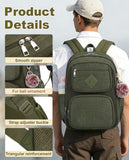 fufazfo Mesh Backpack, Heavy Duty Mesh Bookbag for Girls Boys Kids, Women See Through Transparent Net Back Pack for School Beach Swimming Work Travel - Army Green