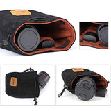 S-ZONE Soft Camera Bag DSLR Insert Handbag Drawstring Lens Case Compatible with Canon Nikon Sony