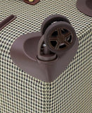 London Fog Cambridge 25" Expandable Spinner, Olive Houndstooth