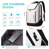 BANGE Business Smart Backpack Waterproof fit 15.6 Inch Laptop Backpack with USB Charging Port,Travel Durable Backpack