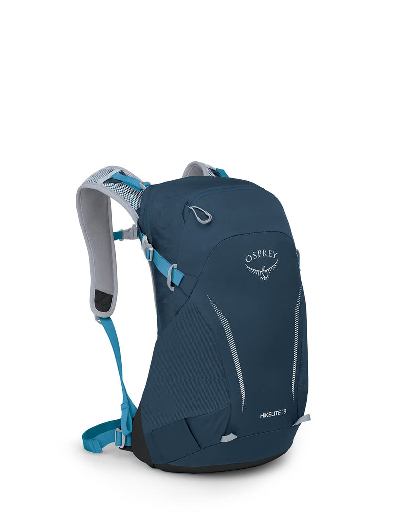 Osprey Hikelite 18L Lightweight Hiking Backpack - Durable Travel Daypack with Rain Cover for Men and Women, Atlas Blue