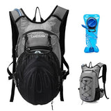 CAREYSTEN Hydration Backpack Cycling Backpack Women Running Backpack Water Backpack for Hiking Biking Backpack for Men Equipped with 2L Water Bag (Grey)