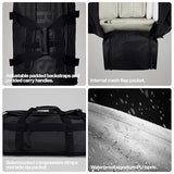 RAINS Texel Duffel – Waterproof Convertible Backpack Travel Bag, 14.8 gal