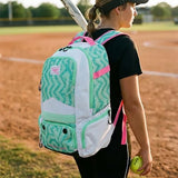 Rawlings | Shutout Backpack | Baseball & Softball Equipment Bag | Purple