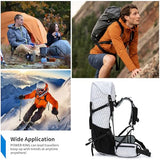 Hiking Backpack,40L to 50L Extra Large Capacity Hiking Bag,Internal Frame Camping Backpack,Upgraded X-PAC Lightweight Sport Daypack Travel Backpack Fit For Mountain Climbing Camping(White)