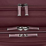 Samsonite Lineate DLX Softside Expandable Luggage with Spinner Wheels, Merlot, Medium Checked