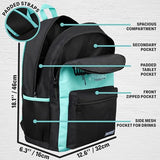Get Trend Fortnite Kids Backpack, Boys Lightweight 18 inch Book Bag, Adjustable Padded Straps Travel School Bag, Gamer Gifts (Blue Fortnite)