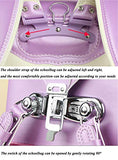 Milworld ransel randoseru pink backpack automatic school bag candy girls series PU leather send gift