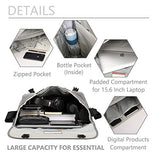 OIWAS 15.6" Messenger Bag for Men, Laptop Shoulder Bag for College, Grey