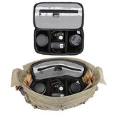 S-ZONE Padded Foldable Bag for DSLR SLR Camera TLR Sony Canon Nikon or Flash, grey, M, Foldable, padded, lightweight