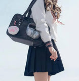 Chillpaper Large Japanese Shoulder Bag, Black
