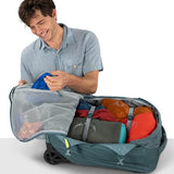 Osprey Farpoint Fairview 36L Wheeled Travel Pack - Carry On Luggage with Wheels - Rolling Backpack Travel Bag, Cascade/Torrent Blue