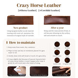 S-ZONE Genuine Leather Tote Bag for Women Work Shoulder Crossbody Purses Handbag with Outside Pockets
