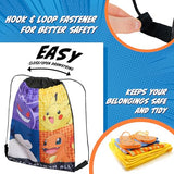 Pokemon Kids Drawstring Bag - Pikachu String Swim Bag for School (Multi)