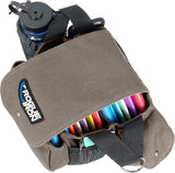 Rogue Iron Disc Golf Satchel Bag- Sling Tote Bag for Frisbee Golf - Holds Up to 14 Discs, Large 32oz Water Bottle, and Accessories V2 (14 Disc Gray)