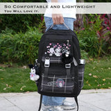 Juju Black Kawaii Backpack - Cute Kawaii Stuff Mochila Kawaii - Cute Backpacks For Girls - Backpacks For School Girls - Cute Backpack For School (Bla)