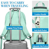 Kuosdaz Backpack for Men Women, School Backpack for Boys Girls, 15.6 Inch Quilted Laptop Backpack, Large High School Bookbags for Teens, Teal