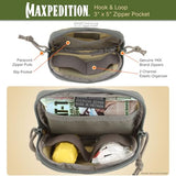 Hook-&-Loop 3" x 5" Zipper Pocket (Khaki-Foliage)