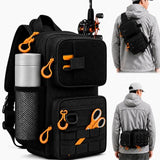 flipfit X-PAC Fishing Sling Bag 6L Waterproof Crossbody Tackle Pack with Rod Holder