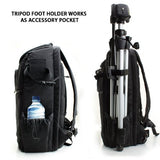 Professional Camera Backpack DSLR Photo Bag with Comfort Strap Design , Laptop , Tripod Holder , Lens and Accessory Storage for Canon EOS Rebel T5 , T5i , T6i and More Full-Sized Digital SLR Cameras