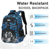 Bluboon Boys School Backpack, Lightweight Kids Bookbag for Elementary and Middle School, Water-Resistant Student Backpack Fits 15.6 Inch Laptop, Chest Strap, Multiple Pockets