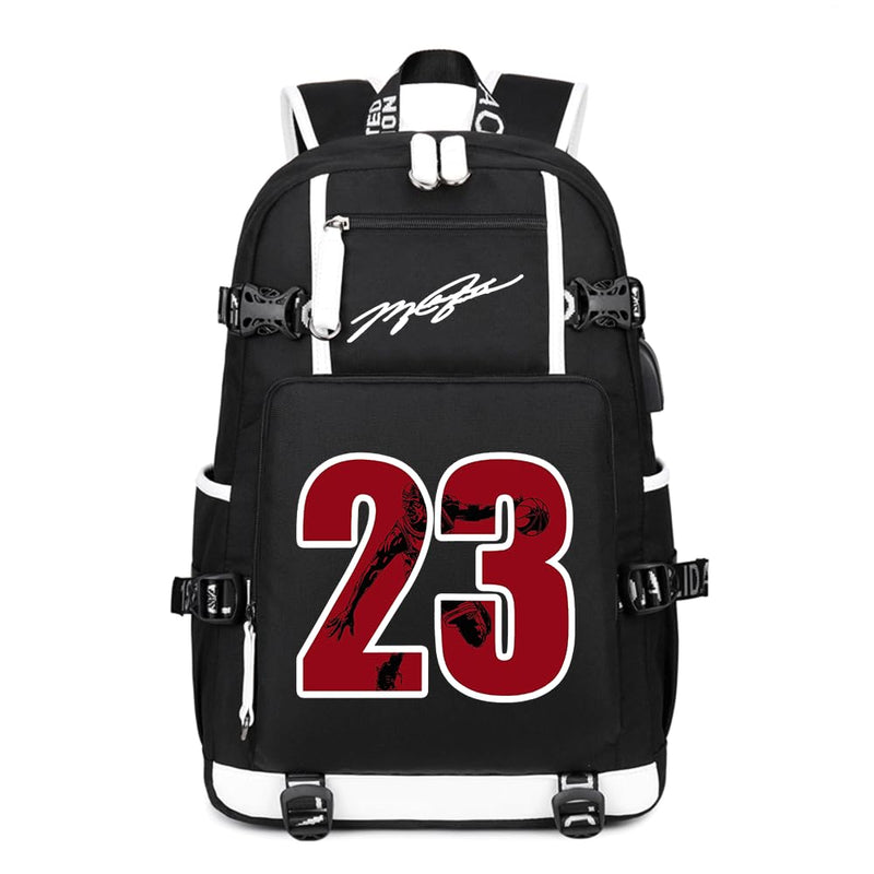 Txiujou Basketball Player 23 Student School Bag, Laptop Backpack, Ultra-Light Travel Bag, For Men And Women (Black3)