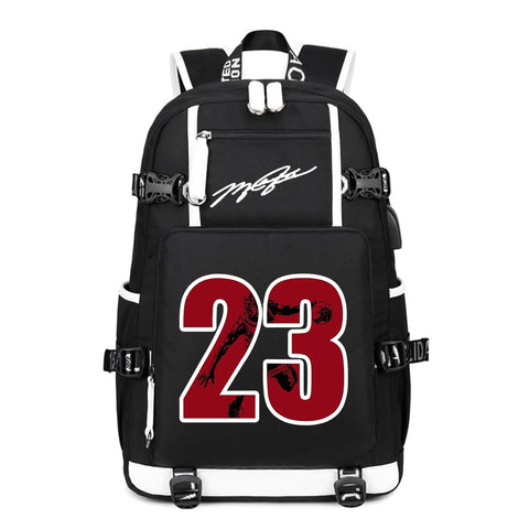 Txiujou Basketball Player 23 Student School Bag, Laptop Backpack, Ultra-Light Travel Bag, For Men And Women (Black3)