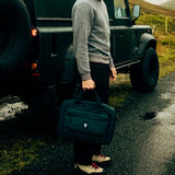 Topo Designs Global Pro 3-Way Briefcase, Waterproof X-Rip Fabric, Metal Hardware, Removable Shoulder Strap, Stowable Backpack Straps, Rugged + Minimalist PFC-Free (Black)