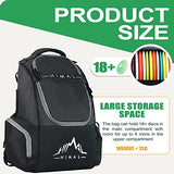 HIMAL HIMAL Disc Golf Bag, 22+ Discs Lightweight Backpack Black