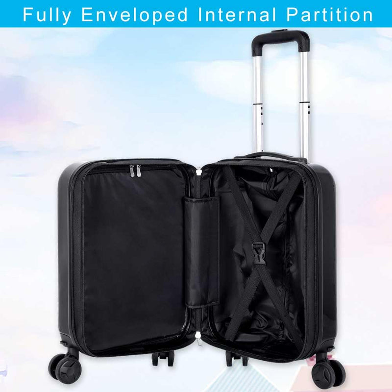 WZLVO Cool Dinosaur Kids Luggage 2PC Set with 360° Spinner Wheels, Lightweight Travel Carry-On Hardshell Suitcase for Boys, Toddler & Elementary Children