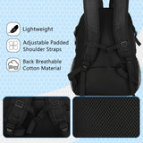 Goloni 30L Sports Backpack with Ball Compartment & Ventilated Shoe Pocket, Waterproof Lightweight Basketball Soccer Volleyball Bag for Youth Boys Girls Men Women,Black
