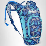 CamelBak Mini M.U.L.E. Kids Hydration Backpack, Lightweight Trail and Bike Pack with 50oz Reservoir, Sharks