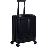 Rockland Tokyo Hardside Laptop Carry-On Spinner Luggage, Black, Carry-On 19-Inch (F2411-BLACK)