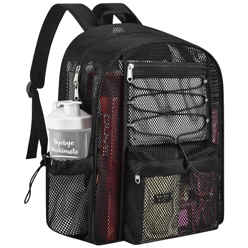UEASE Mesh Backpack Heavy Duty for School Mesh Bookbag for Adults