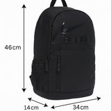 Nike Black Medium Backpack - School, Sports, or Casual Use - Black, Polyester, 21L, 3 Compartments, Water Resistant, Unisex, One Size Fits Most