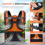 RealCool Insulated Cooler Backpack, 33 Can Leakproof Soft Camping Bag