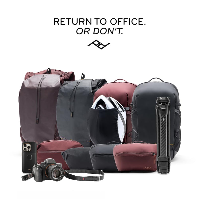 Peak Design Outdoor Backpack 18L, Eclipse, Compact & Lightweight Frameless Daypack, 270-Degree Rear Zip, Ideal for Day Hikes, Hydration, Camera Carry & Commuting, Versatile Backpack for Men and Women