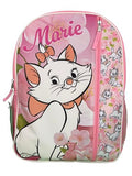 Disney Marie from The Aristocats 16" Pink Nylon School Backpack 16" for Girls, with a Large front Pocket