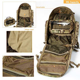 MT Military 3Day Rucksack with External Frame MOLLE Army Medium Ruck, Assault Backpack